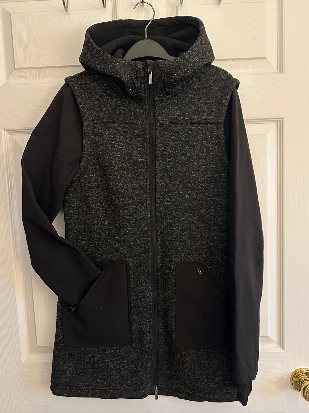 Women’s Gray Knit Fall Jacket